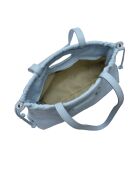TSBV 52 Celeste Schultertasche aus Leder, 22 x 36 x 12 cm