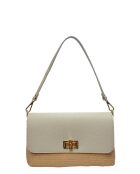 Bandolera Le Tanneur de piel beige - 15x25x5.5 cm