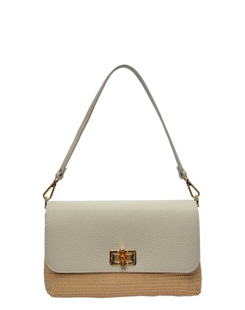Bandolera Le Tanneur de piel beige - 15x25x5.5 cm