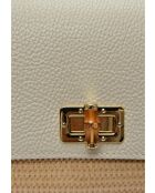 Bandolera Le Tanneur de piel beige - 15x25x5.5 cm