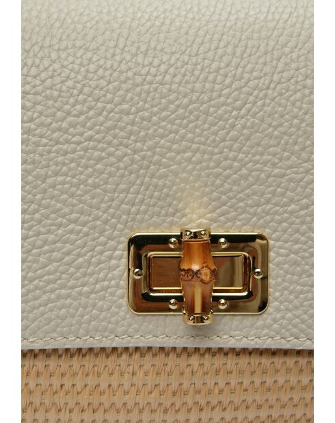 Bandolera Le Tanneur de piel beige - 15x25x5.5 cm