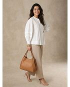Top MARTAH bianco sporco