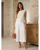 Top CAHILA Blanc Cassé