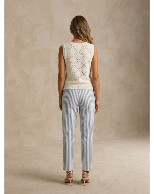 Top CAHILA Blanc Cassé