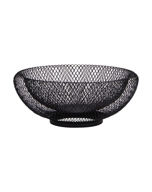 Gemütliche schwarze Obstschale - 25 cm