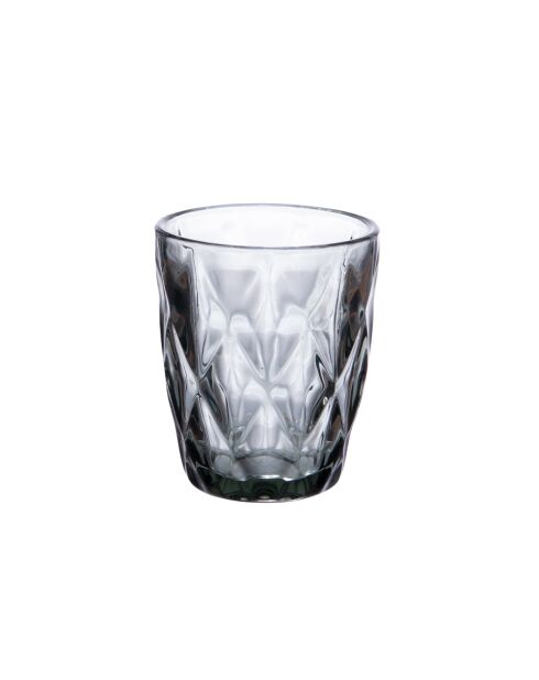 Scatola da 6 bicchieri bassi Diamond grigi - 240 ml