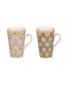 Coffret de 2 mugs Chester blanc - 46 cl
