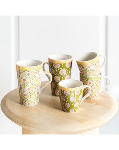 Coffret de 2 mugs Chester blanc - 46 cl