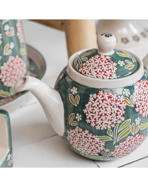 Théière avec filtre Cottage verte - 1 L