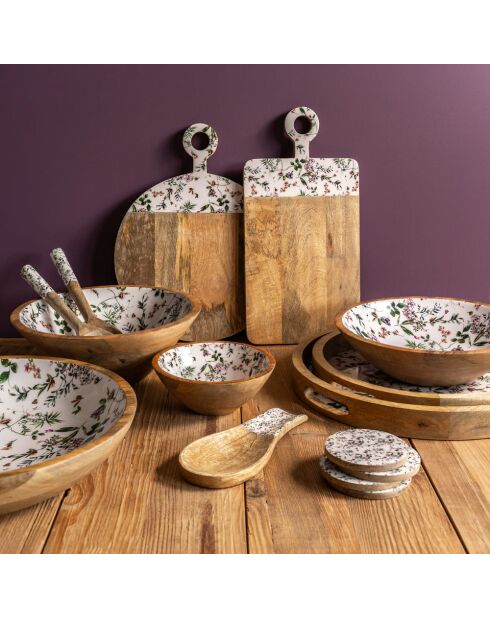 Set aus 4 grünen Champêtre-Untersetzern - D.10 cm