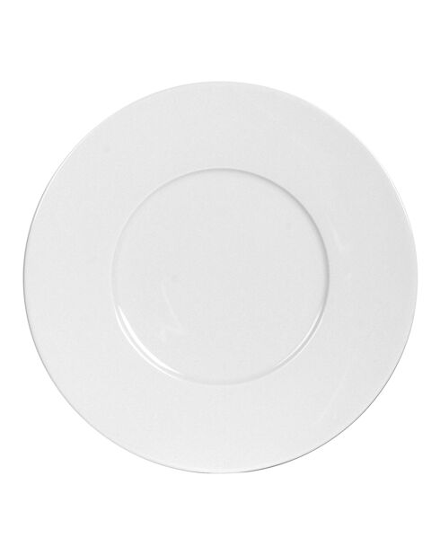 6 weiße Zen-Dessertteller - 23 cm