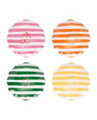 Set mit 4 mehrfarbigen Tutti Frutti Desserttellern - D.20 cm