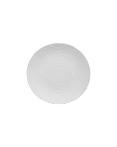 6 Ayra weiße Dessertteller - 21 cm