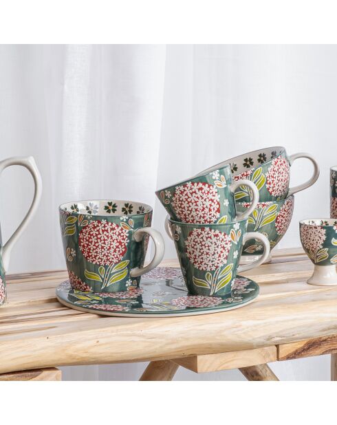 Dessous-de-plat Cottage vert - D.20 cm
