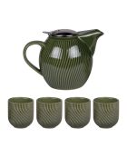 Set de tetera y 4 tazas Green Mao - 0,9 L