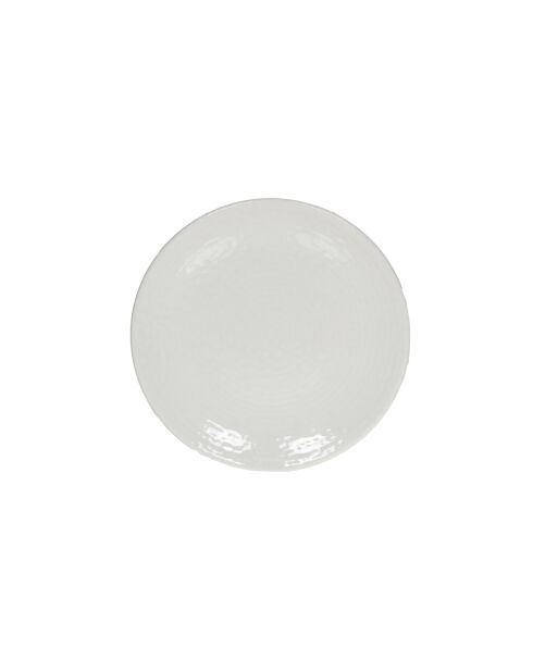 6 weiße Ayra Cocktailteller - 15 cm