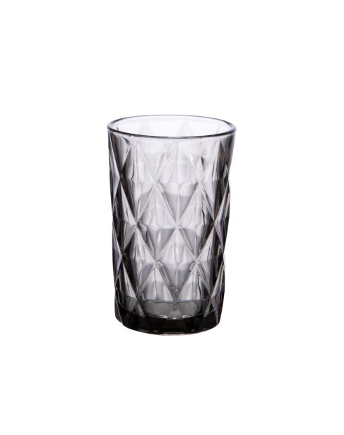 Caja de 6 tazas altas con forma de diamante gris - 340 ml
