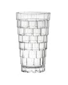 6 Stapel transparent/kristallklarer Becher, 39 cl