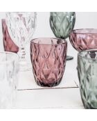 Packung mit 6 rosa Diamant-Tassen, 240 ml