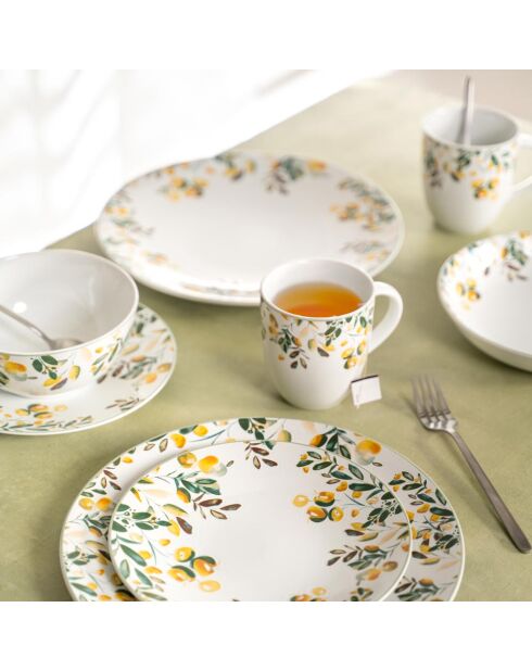 6 Mugs Summer blancs - 35 cl