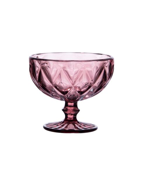 Packung mit 6 rosa Diamant-Eisbechern - 350 ml
