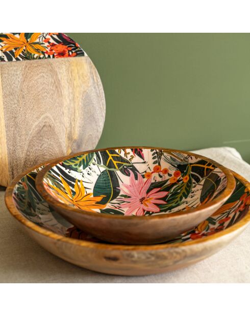 Repose-cuillère Champêtre vert - 25x12 cm