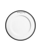 6 piatti piani Bistrot bianchi - 27 cm