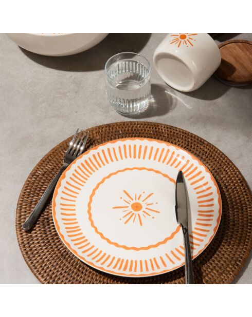 6 Dessertteller Tamara, Orange, 20 cm