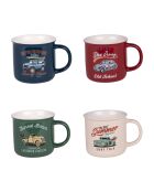 Coffret de 4 mugs Californy multicolore - 35 cl