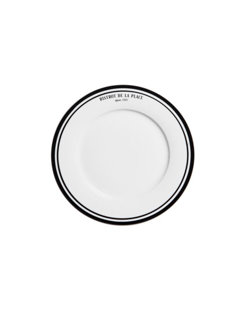 6 weiße Dessertteller Bistrot - 21 cm