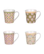 Coffret de 4 mugs Chester blanc - 38 cl