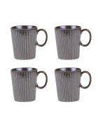 Coffret de 4 mugs Liv bleu - 35 cl