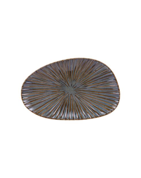 6 Plats organiques Liv bleus - 26x16 cm