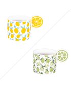 Mugs Lemon assortiment de 2 multicolores - 35 cl