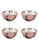 Coffret de 4 coupelles Cottage vert - D.11 cm