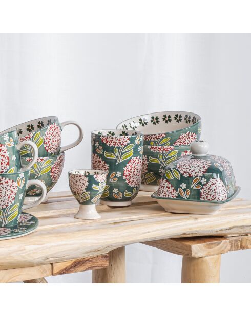 Coffret de 4 coupelles Cottage vert - D.11 cm