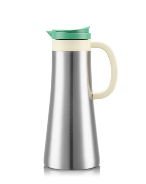 Pichet thermique en inox brossé argenté - 1.1L