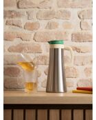 Pichet thermique en inox brossé argenté - 1.1L