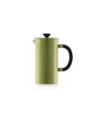 8 tasses cafetière à piston en inox kaki- 1 L