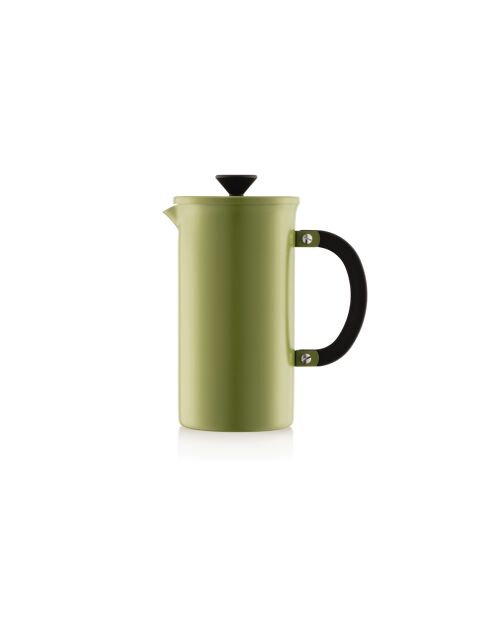 8 tasses cafetière à piston en inox kaki- 1 L