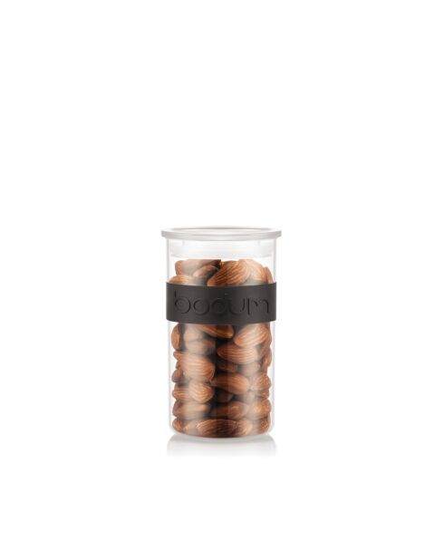 Bocal de conservation en plastique, avec couvercle hermétique transparent - 0.25l