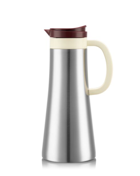 Pichet thermique en inox brossé argenté - 1.1L