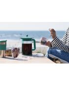 Cafetière avec couvercle supplémentaire 12 tasses Hot & Cold Brew verte - 1.5l
