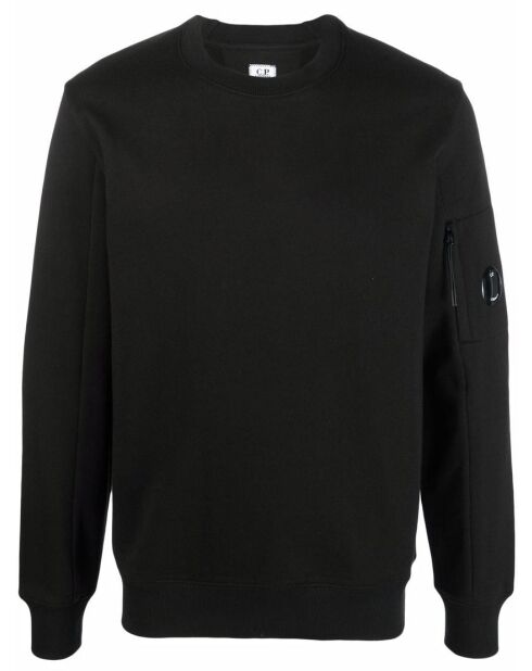 Sweatshirt col rond Diagonal Raised Fleece noir