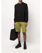 Sweatshirt col rond Diagonal Raised Fleece noir