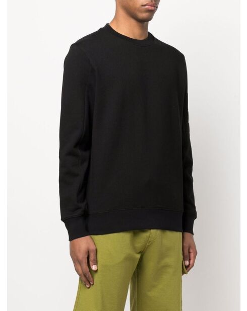 Sweatshirt col rond Diagonal Raised Fleece noir