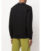Sweatshirt col rond Diagonal Raised Fleece noir