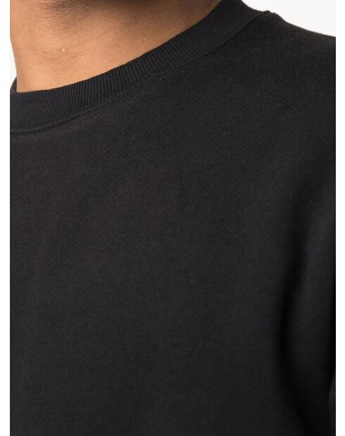 Sweatshirt col rond Diagonal Raised Fleece noir