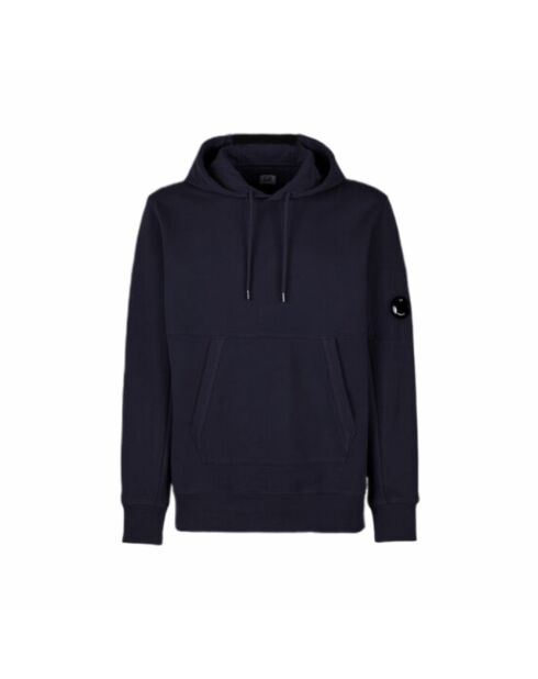 Sweat à capuche Diagonal Fleece Lens bleu marine