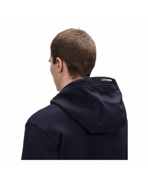 Sweat à capuche Diagonal Fleece Lens bleu marine